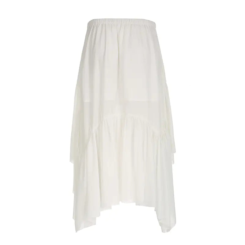 Casual Irregular Long Cotton Beach Vacation Dress