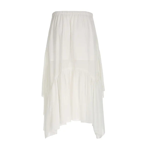 Casual Irregular Long Cotton Beach Vacation Dress